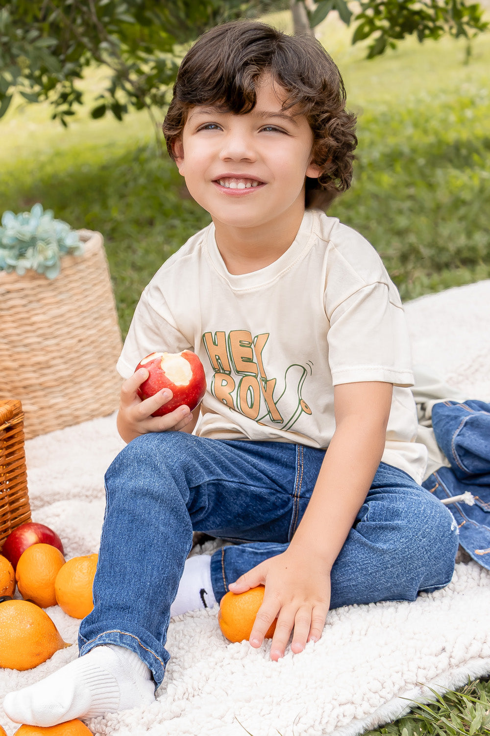 CONJUNTO 3 PRENDAS NIÑO HEY BOY BLANCO