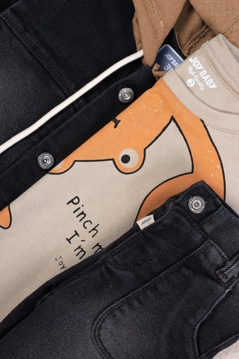 CONJUNTO 3 PRENDAS NIÑO LOBSTER CAFÉ