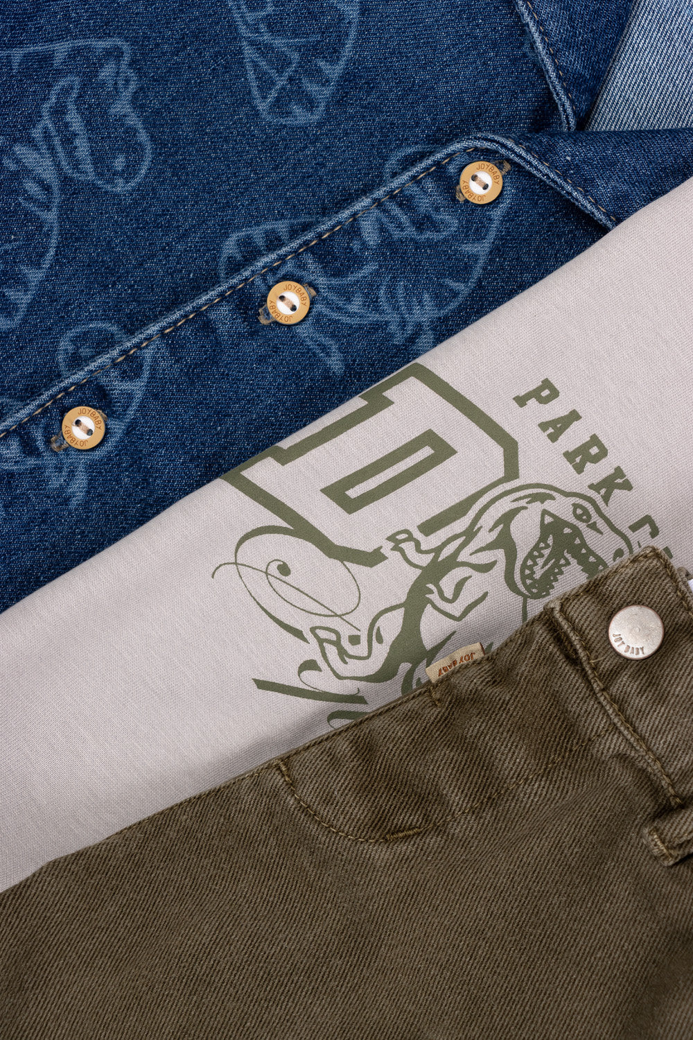 CONJUNTO 3 PRENDAS NIÑO PARK DINO GRIS