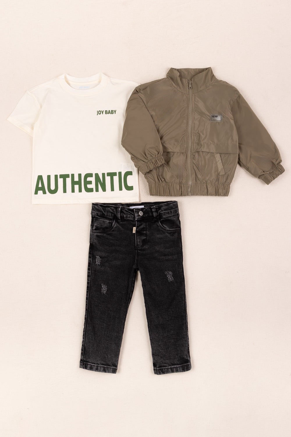 CONJUNTO 3 PRENDAS NIÑO AUTHENTIC VERDE