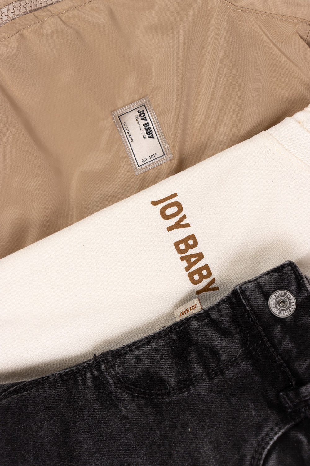 CONJUNTO 3 PRENDAS NIÑO AUTHENTIC BEIGE