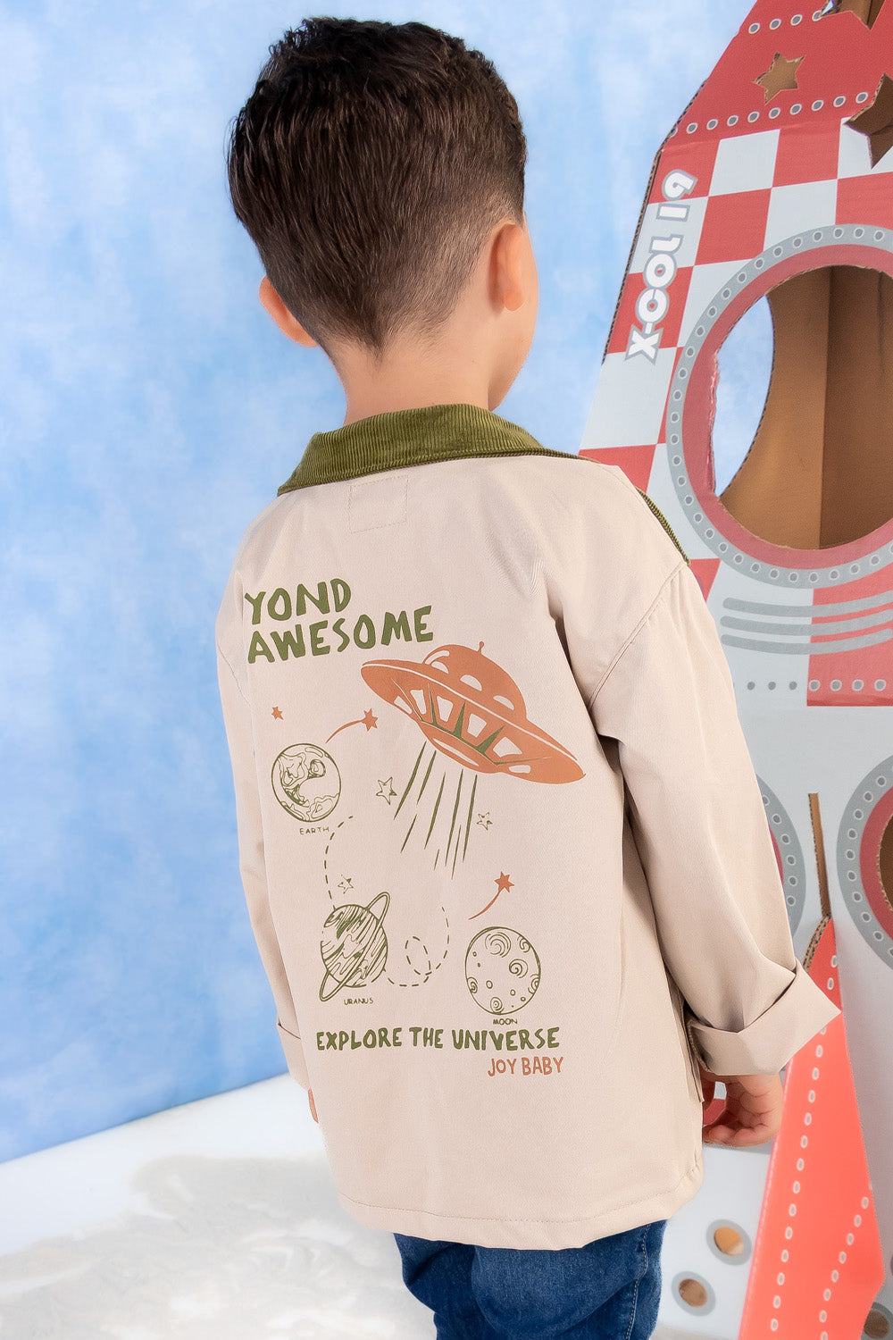 CONJUNTO 3 PRENDAS NIÑO COOL KIDS BEIGE