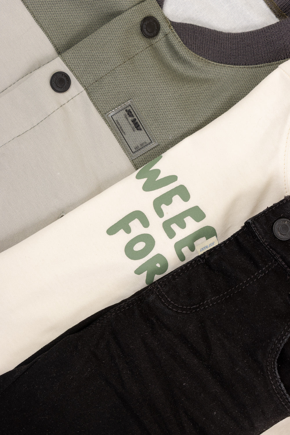 CONJUNTO 3 PRENDAS NIÑOFOREVER VERDE