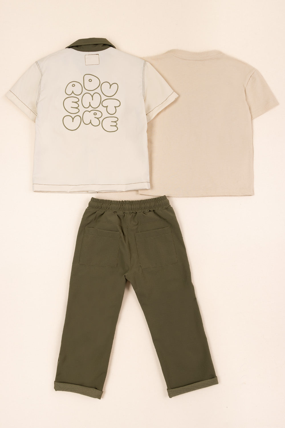 CONJUNTO 3 PRENDAS NIÑO CAR  VERDE
