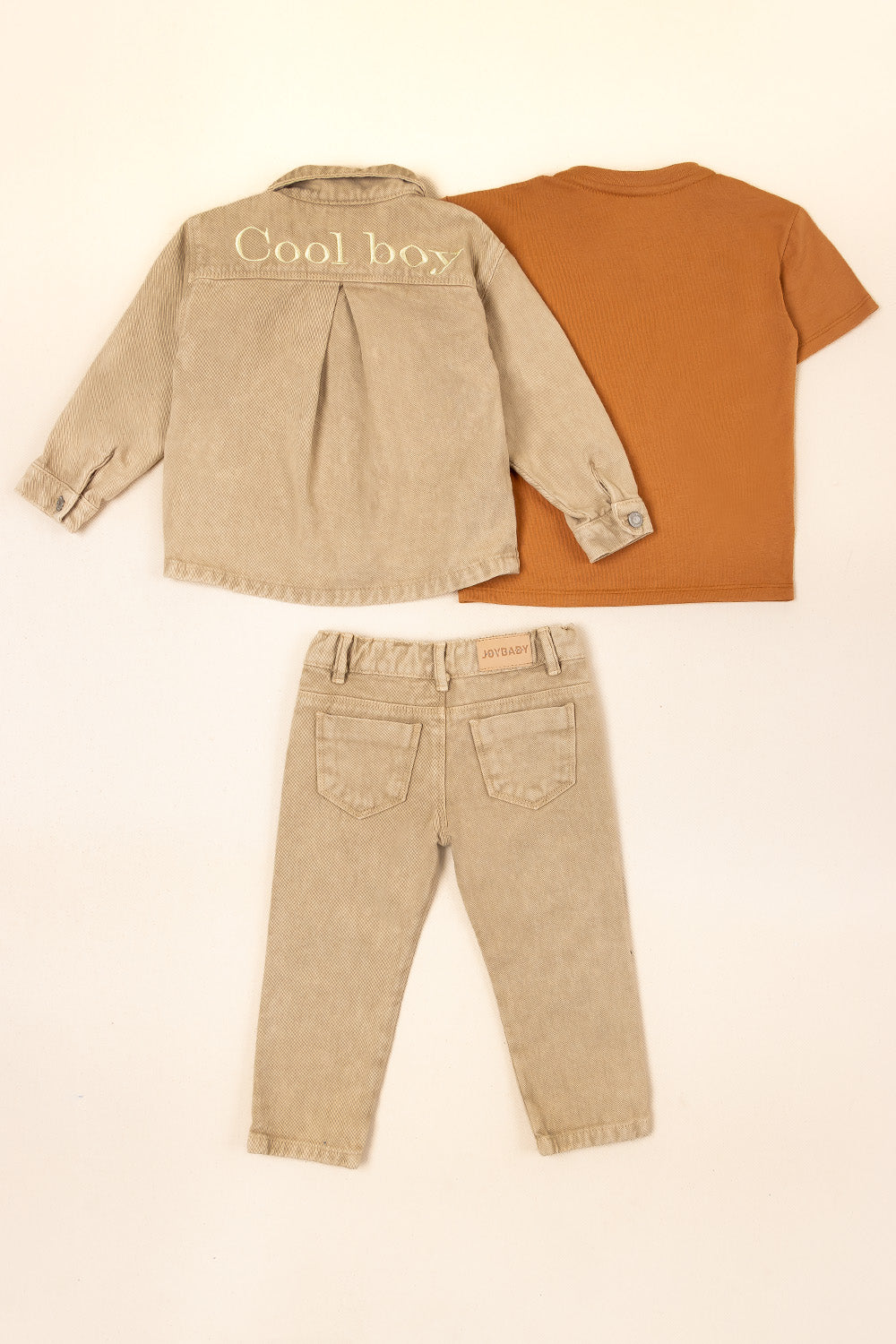CONJUNTO 3 PRENDAS NIÑO STAY BEIGE