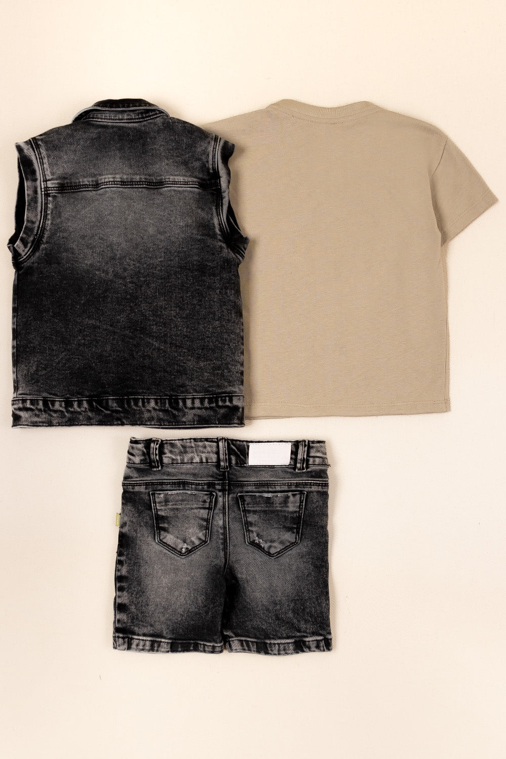 CONJUNTO 3 PRENDAS NIÑO CAPTAIN BEIGE