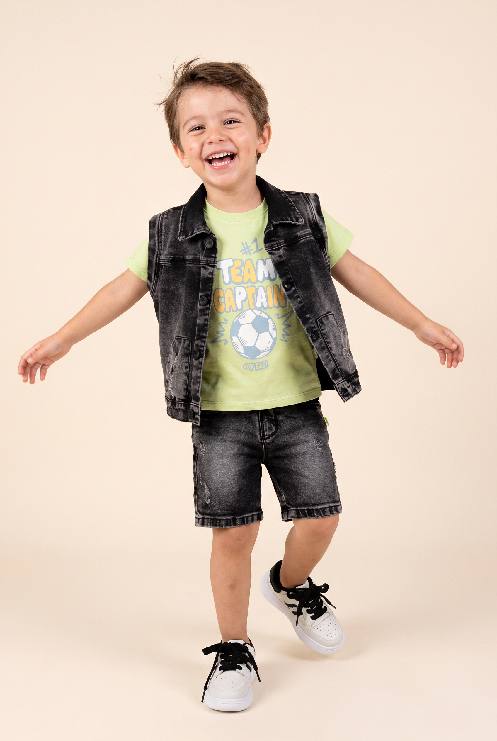 CONJUNTO 3 PRENDAS NIÑO CAPTAIN VERDE
