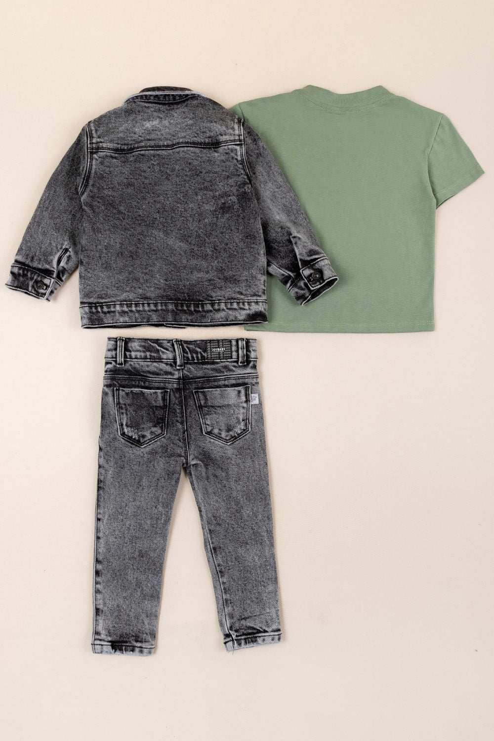 CONJUNTO 3 PRENDAS ANIMALS VERDE