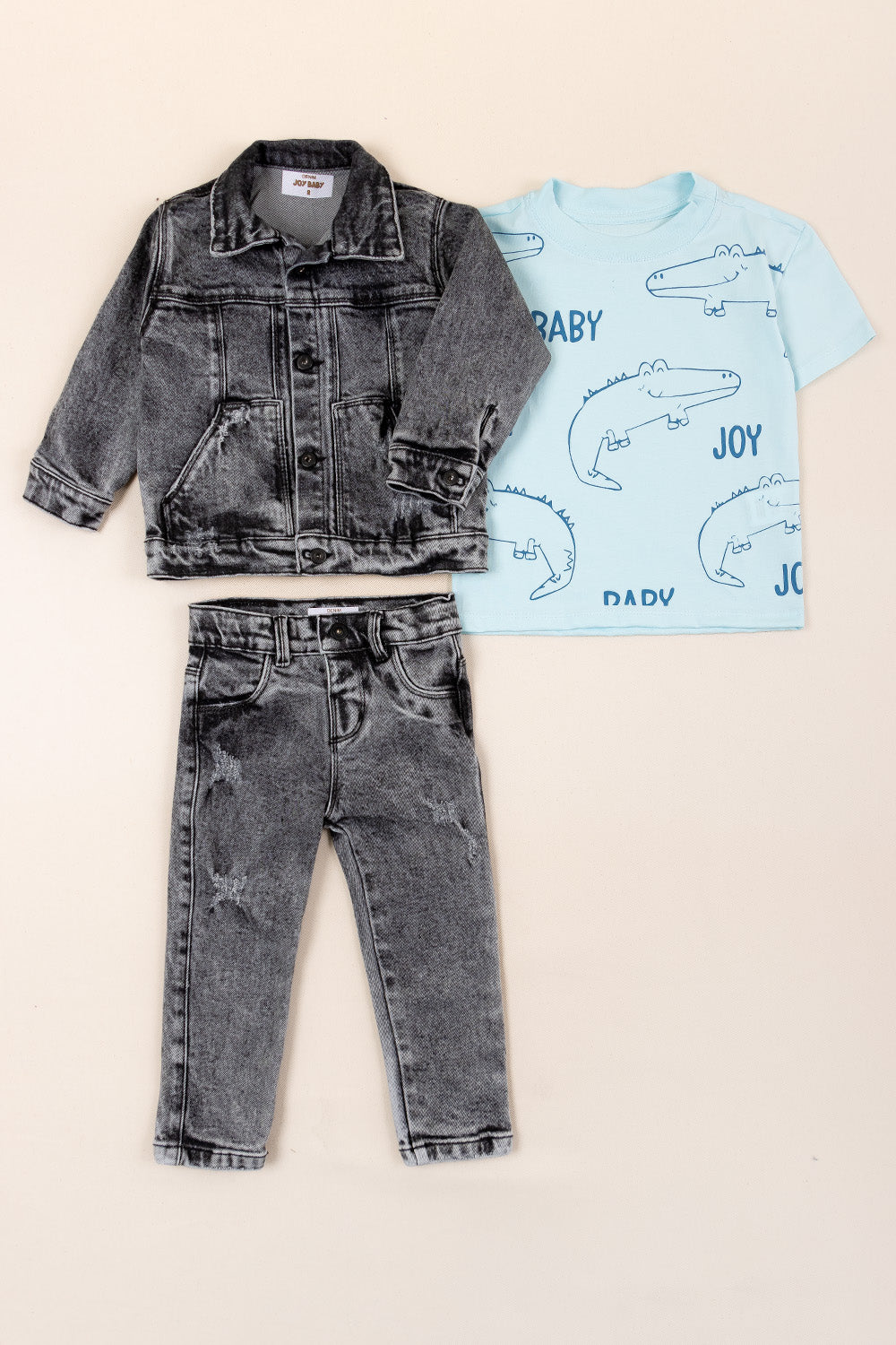 CONJUNTO 3 PRENDAS ANIMALS AZUL