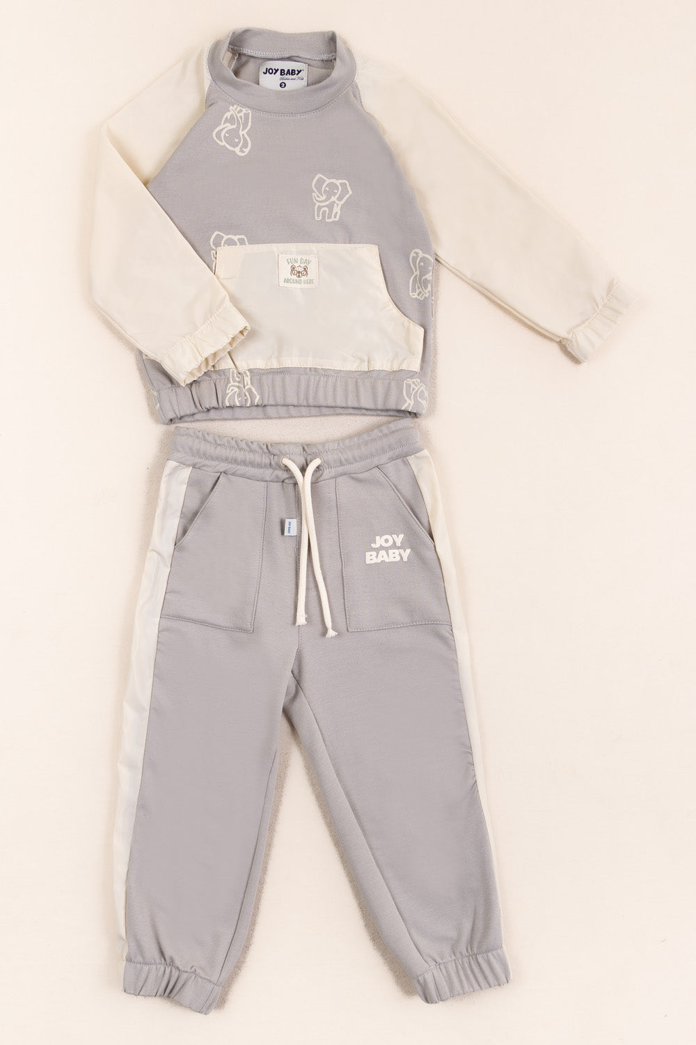 CONJUNTO DEPORTIVO NIÑO ELEPHANT GRIS