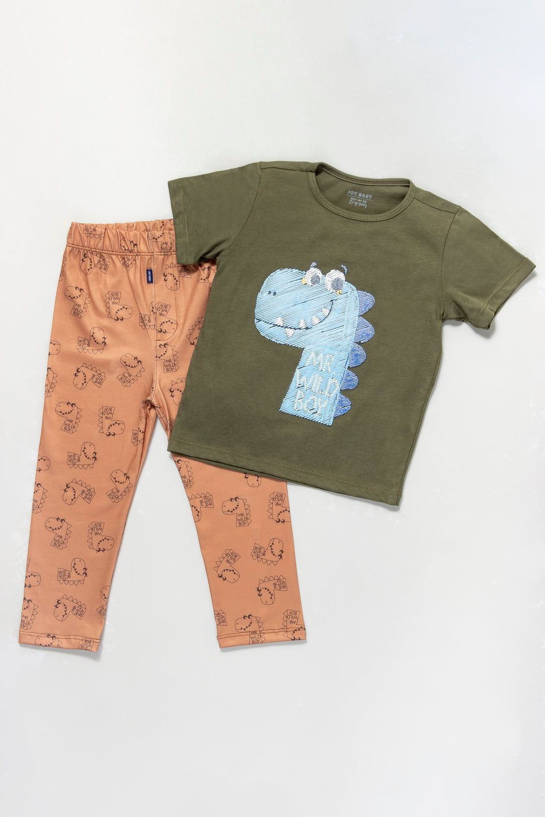 PIJAMA NIÑO DINO VERDE