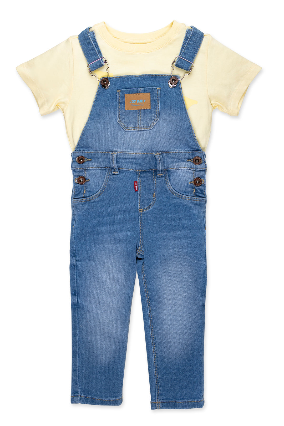 CONJUNTO OVEROL NIÑO HOME AMARILLO