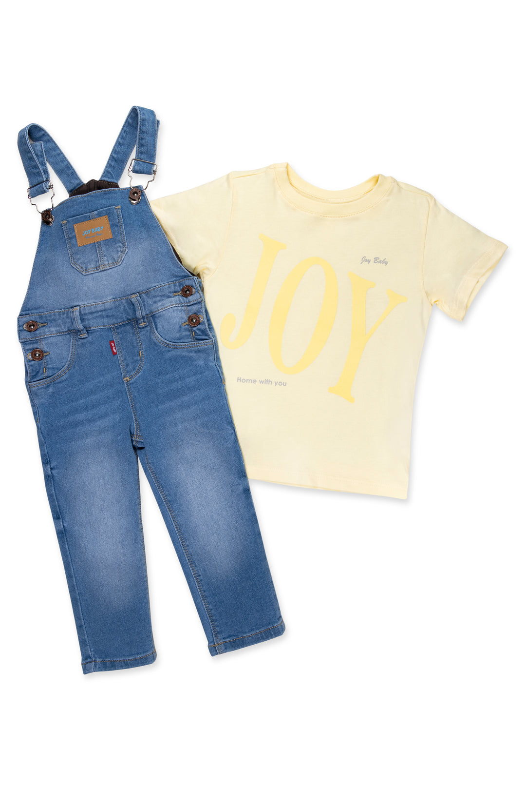 CONJUNTO OVEROL NIÑO HOME AMARILLO