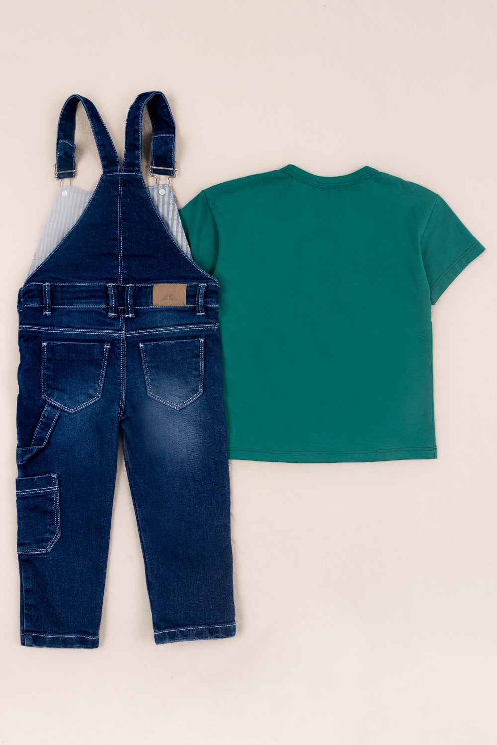 CONJUNTO OVEROL NIÑO CRAB VERDE