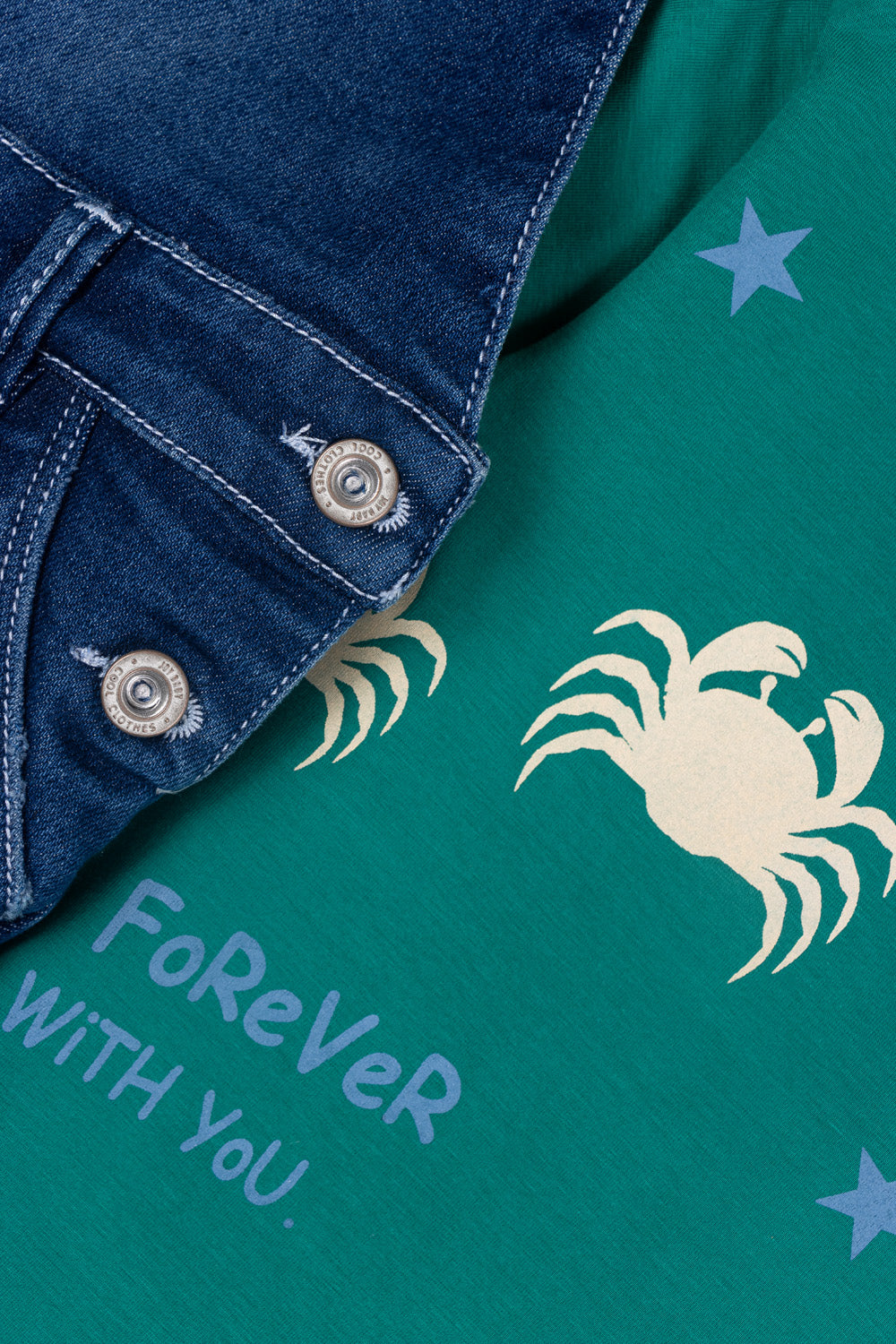 CONJUNTO OVEROL NIÑO CRAB VERDE
