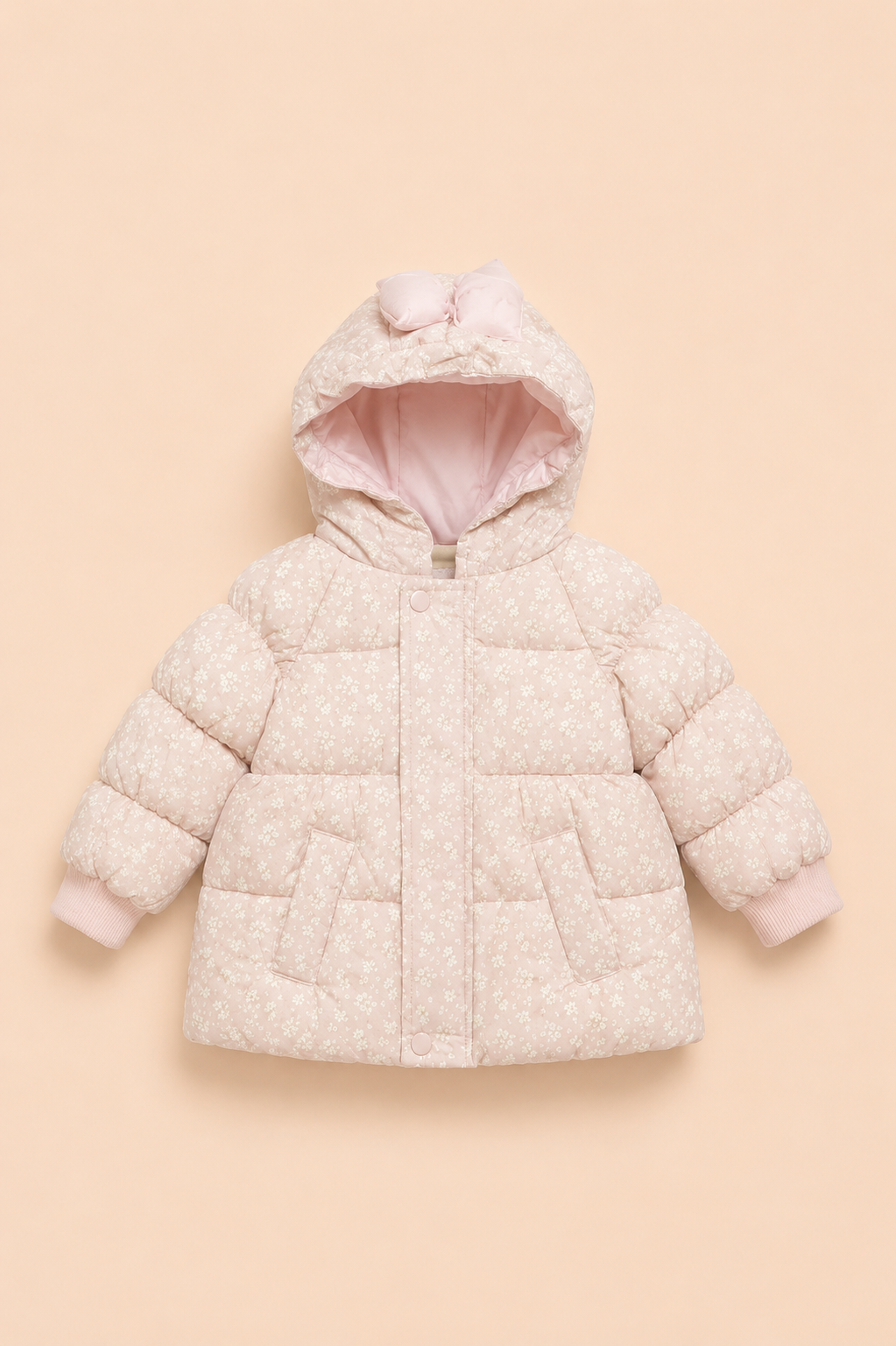 CHAQUETA FLORES NIÑA PALO ROSA  COMFORT