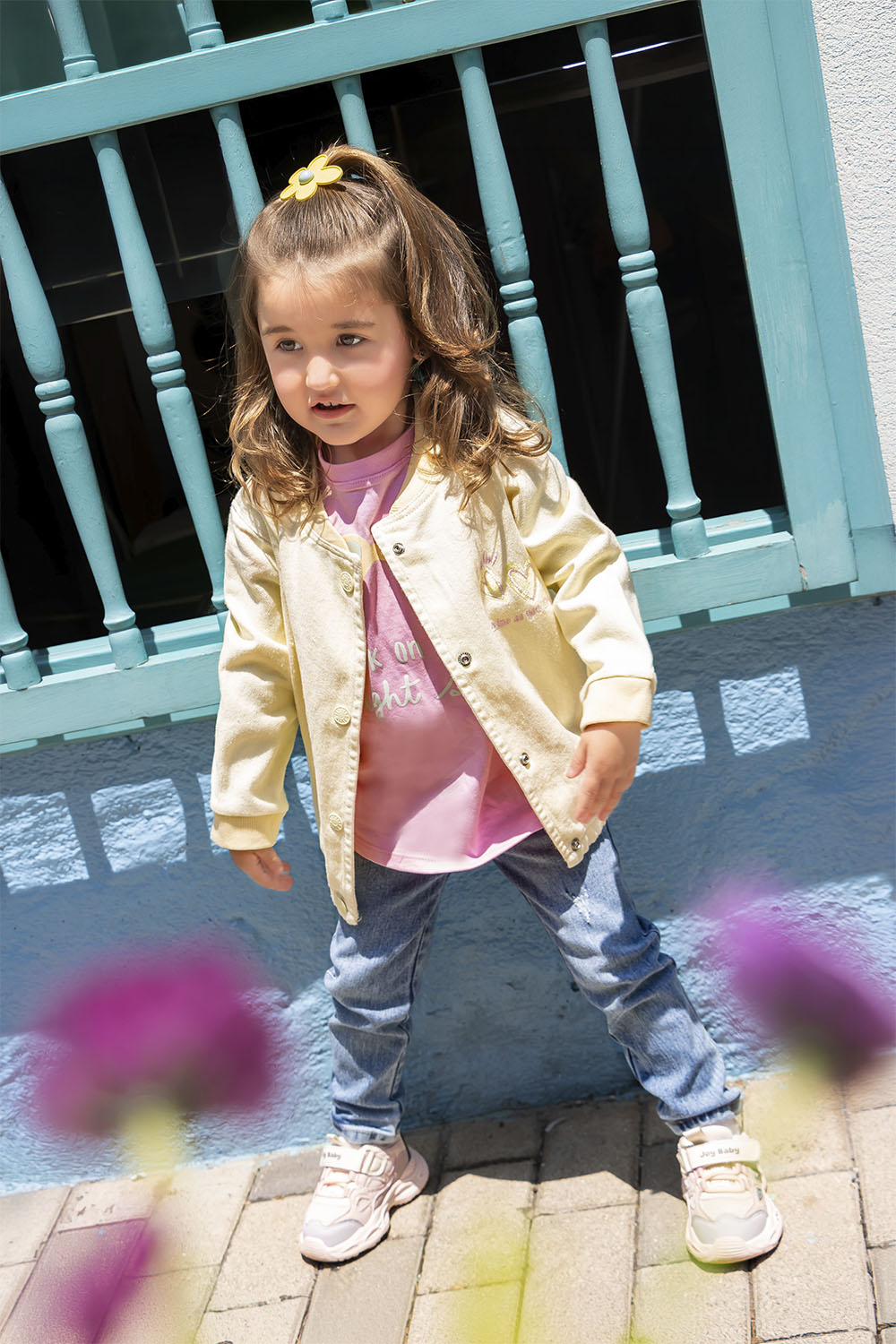 CONJUNTO 3 PRENDAS NIÑA SHINE AMARILLO