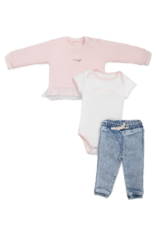 CONJUNTO TRES PRENDAS BEBÉ MEMORIES