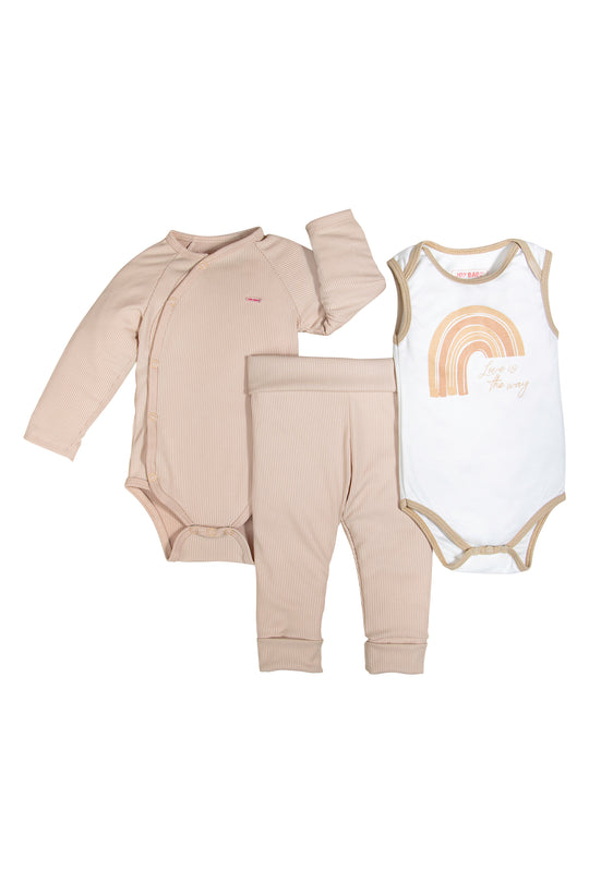 CONJUNTO BEBÉ DEPORTIVO BEIGE