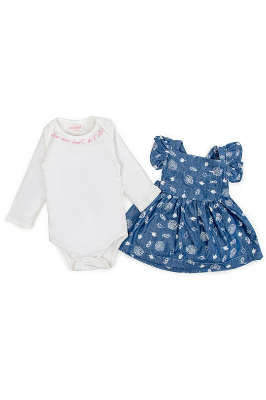CONJUNTO BEBÉ VESTIDO HEART