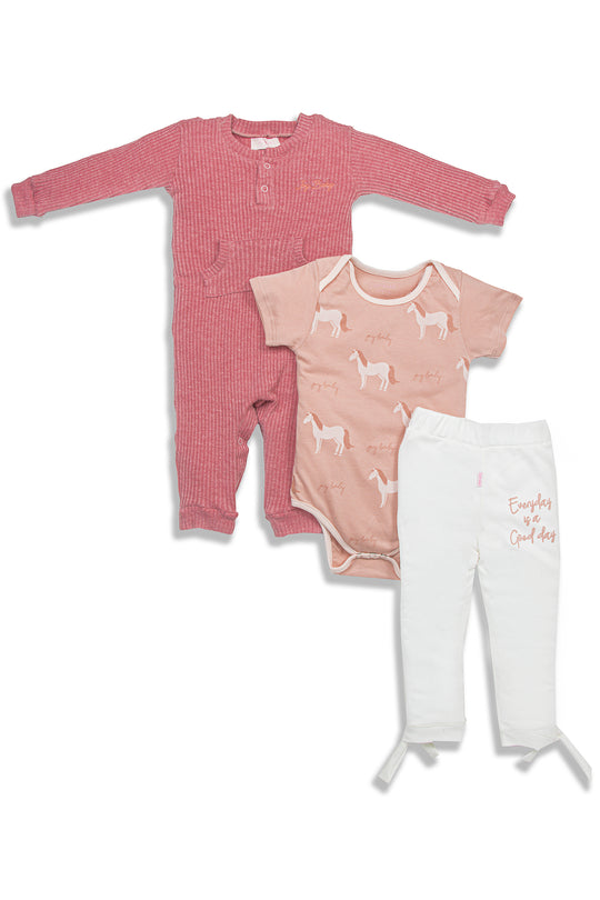 CONJUNTO BEBÉ 3 PRENDAS ENJOY