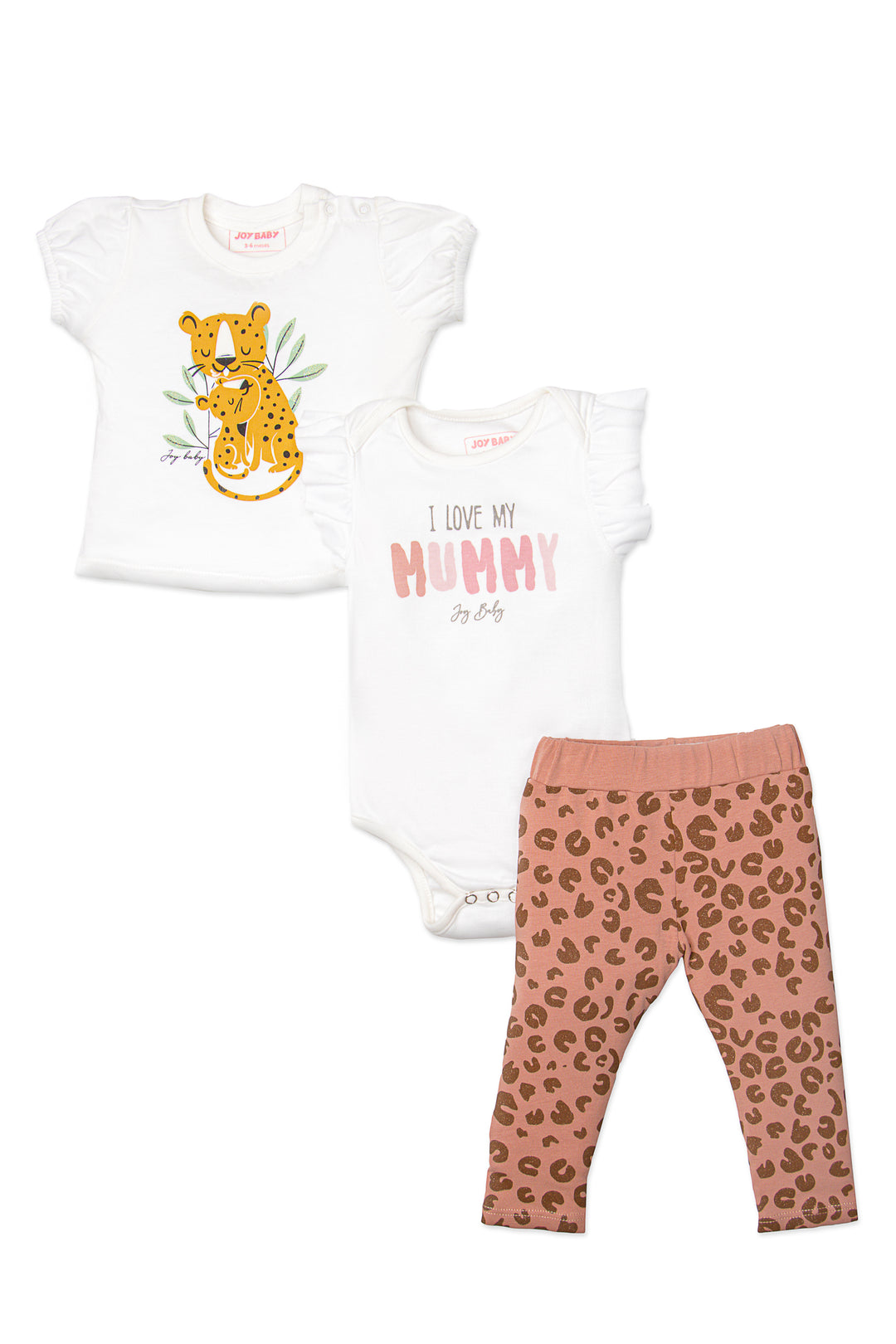 CONJUNTO BEBÉ 3 PRENDAS LOVE MUMMY
