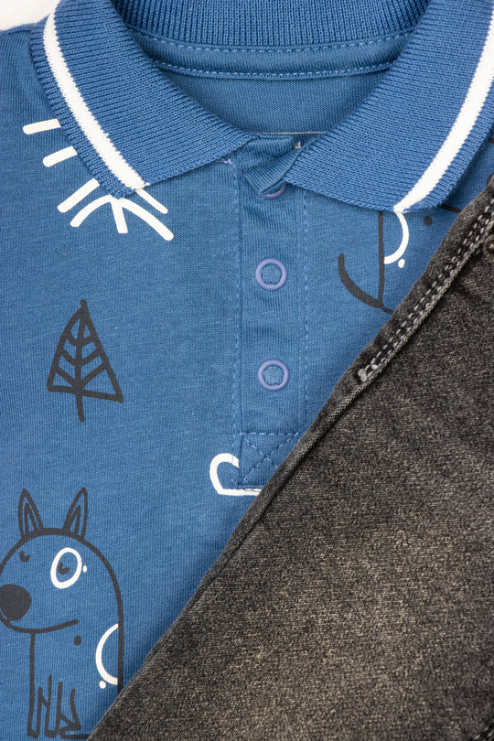 CONJUNTO BEBÉ NIÑO HAPPY DOG