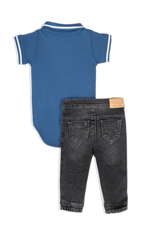 CONJUNTO BEBÉ NIÑO HAPPY DOG