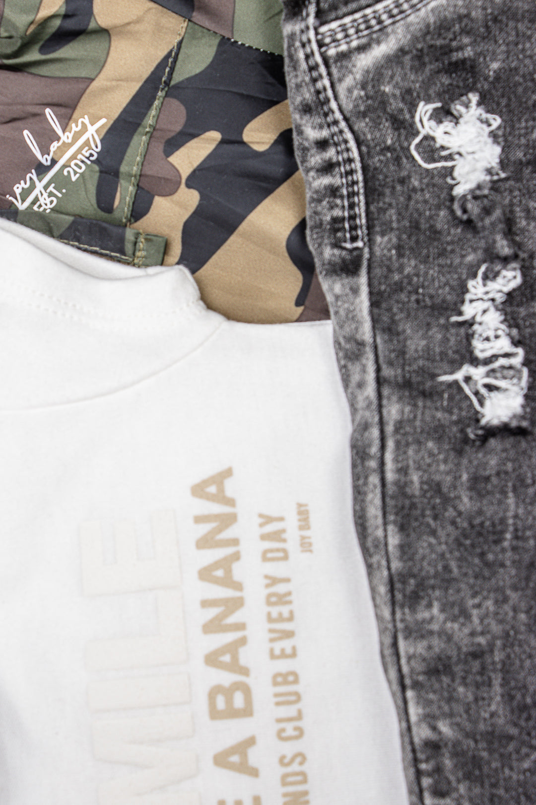 CONJUNTO TRES PRENDAS BEBÉ ARMY