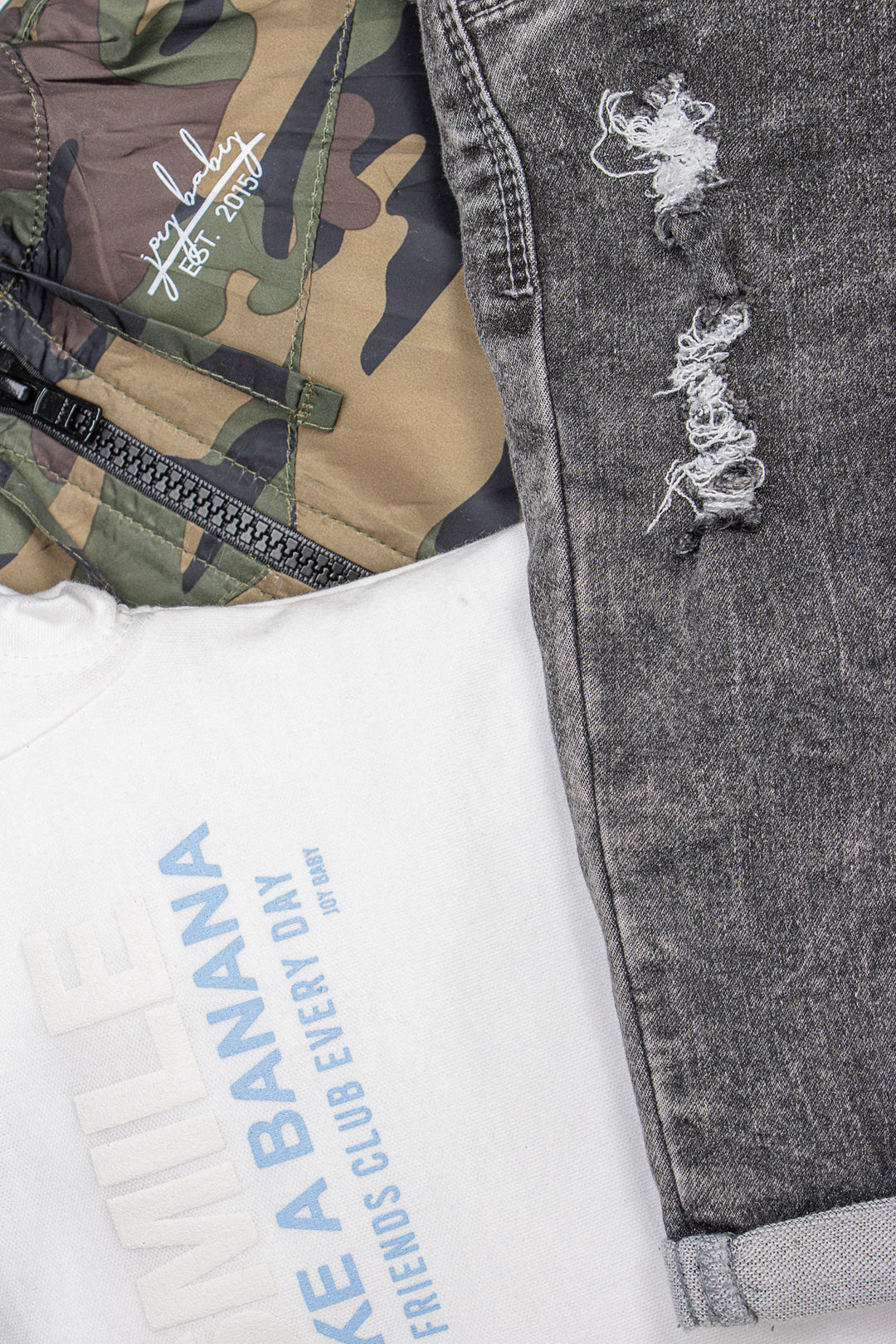 CONJUNTO TRES PRENDAS BEBÉ ARMY