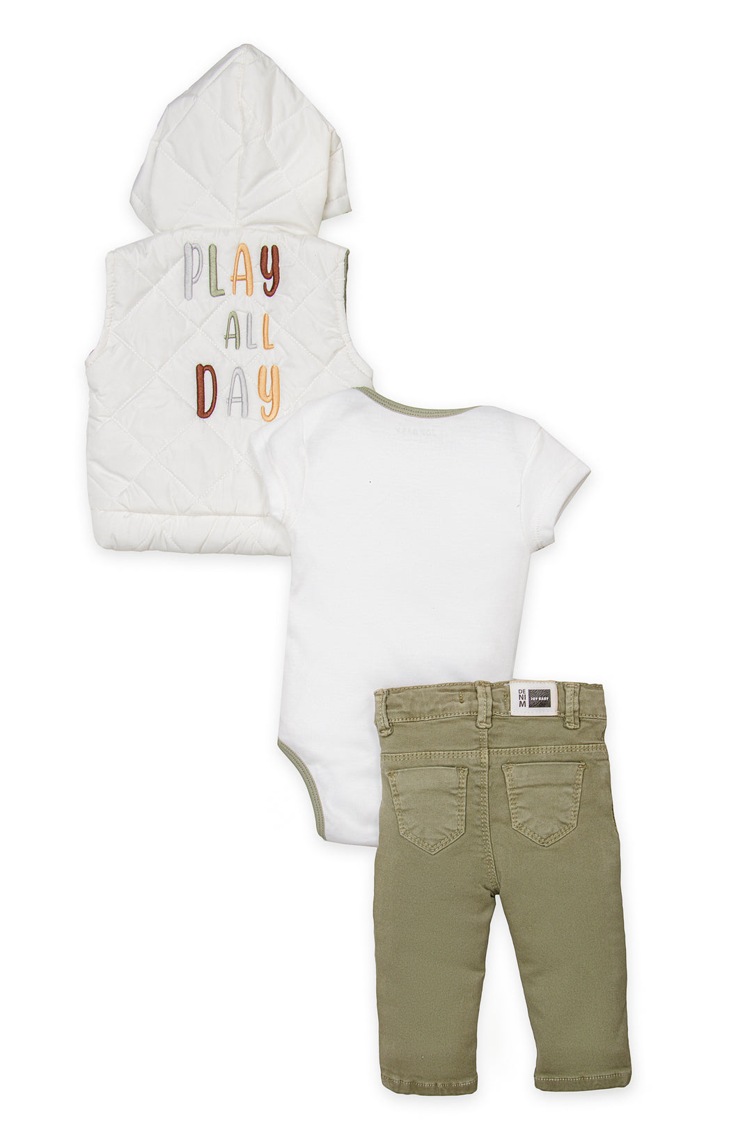 CONJUNTO TRES PRENDAS BEBÉ PLAY ALL DAY