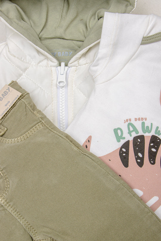 CONJUNTO TRES PRENDAS BEBÉ PLAY ALL DAY