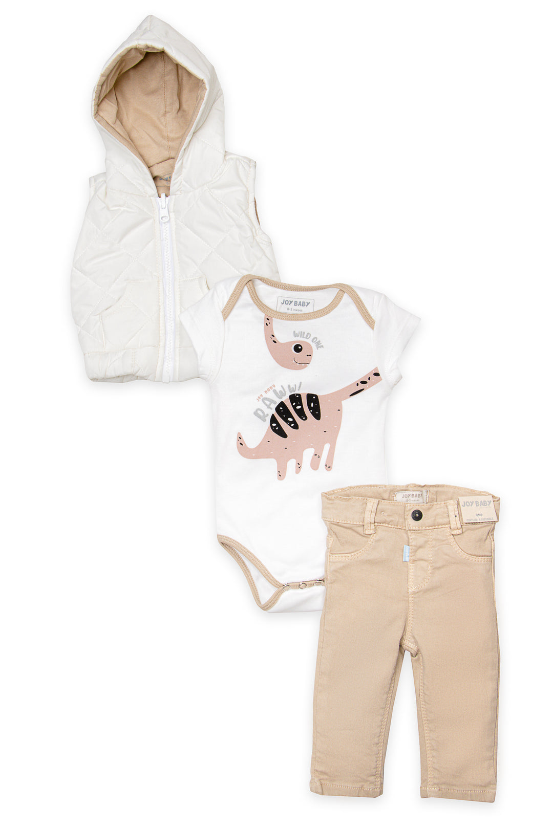 CONJUNTO TRES PRENDAS BEBÉ PLAY ALL DAY
