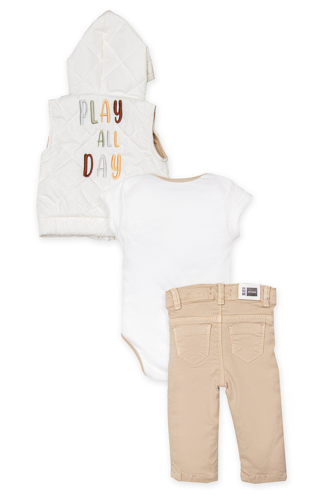 CONJUNTO TRES PRENDAS BEBÉ PLAY ALL DAY