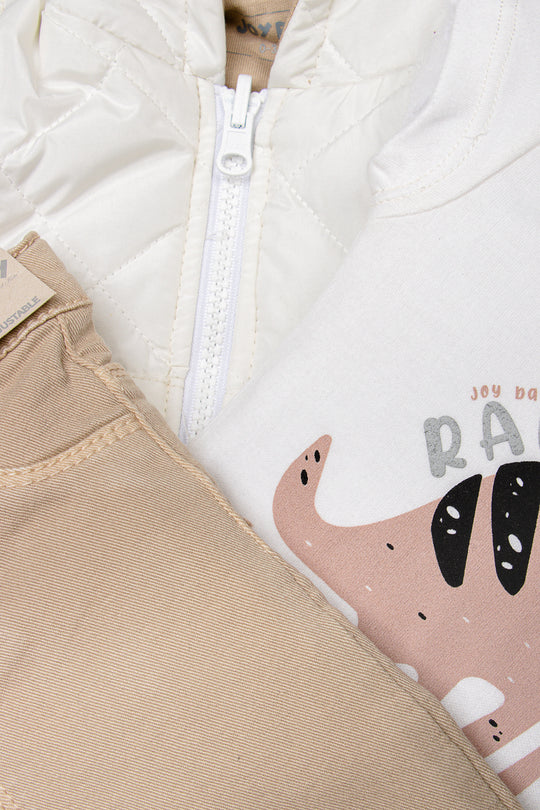 CONJUNTO TRES PRENDAS BEBÉ PLAY ALL DAY
