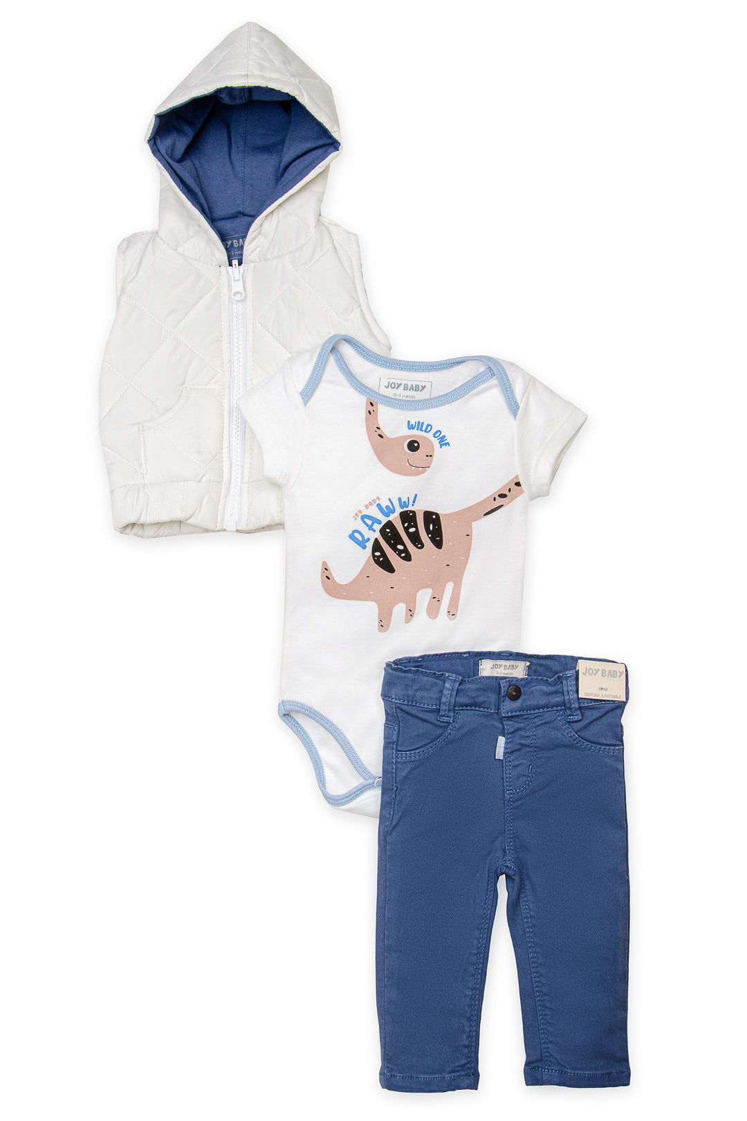 CONJUNTO TRES PRENDAS BEBÉ PLAY ALL DAY