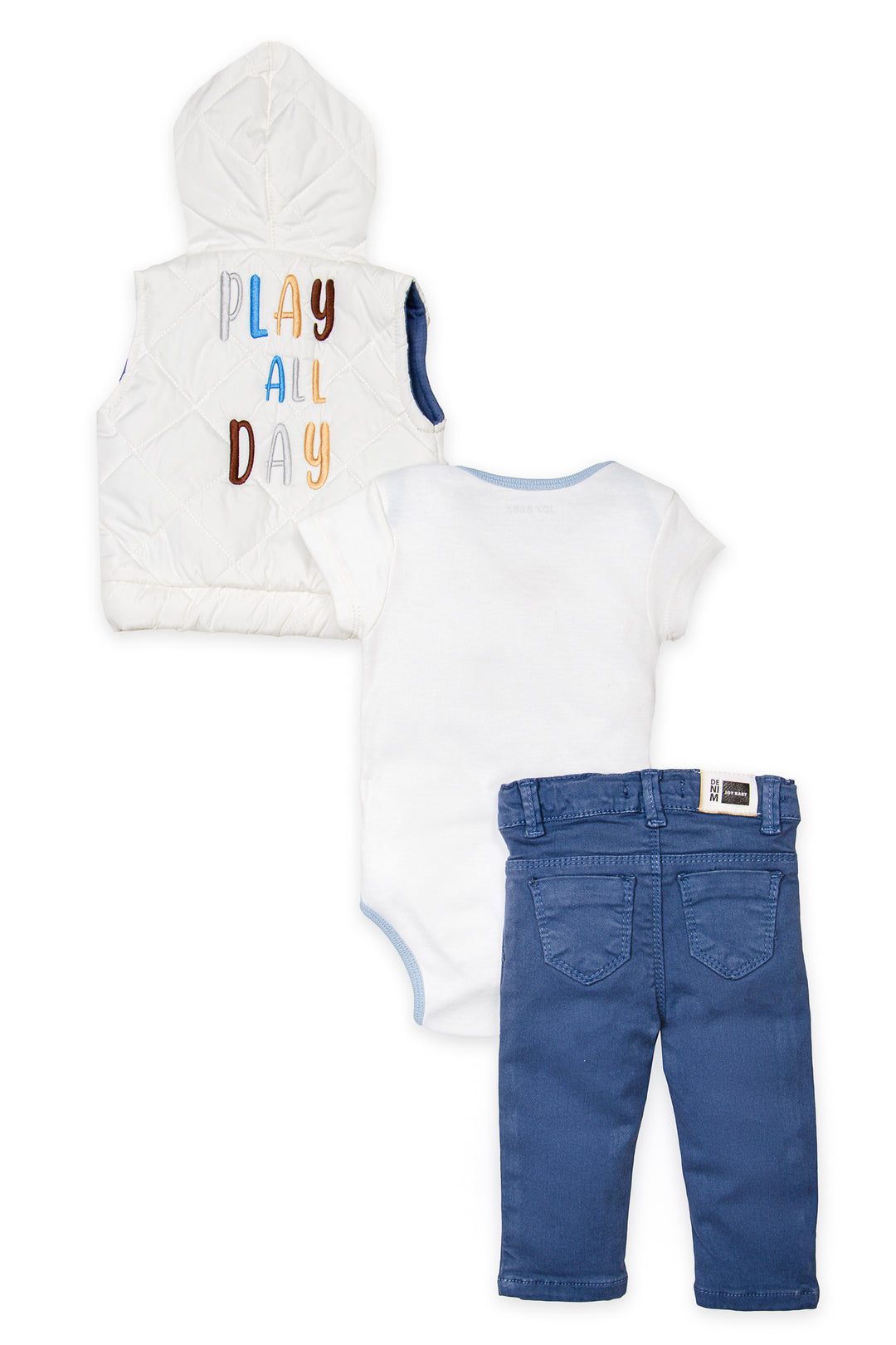 CONJUNTO TRES PRENDAS BEBÉ PLAY ALL DAY