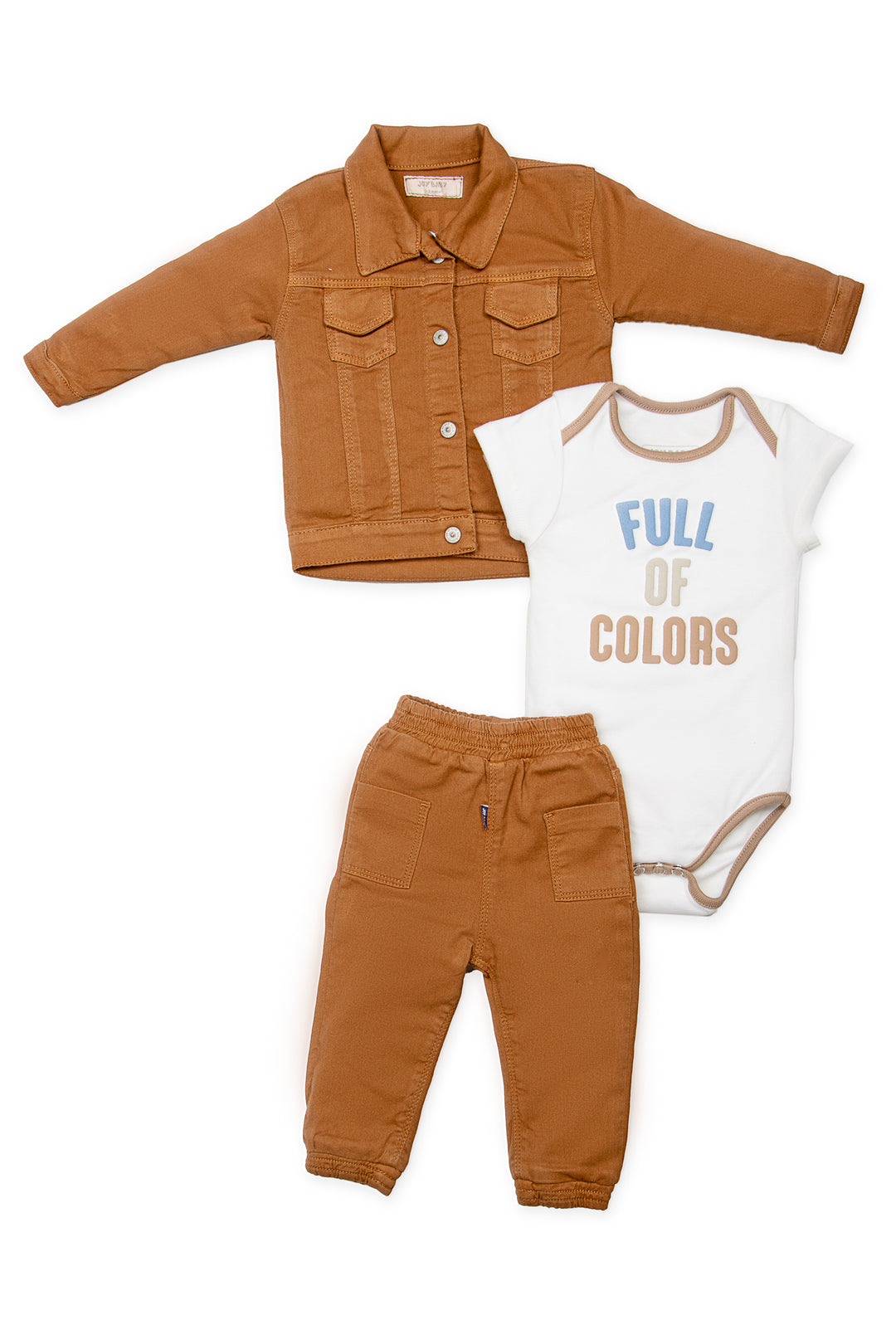 CONJUNTO TRES PRENDAS BEBÉ FULL OF COLOR