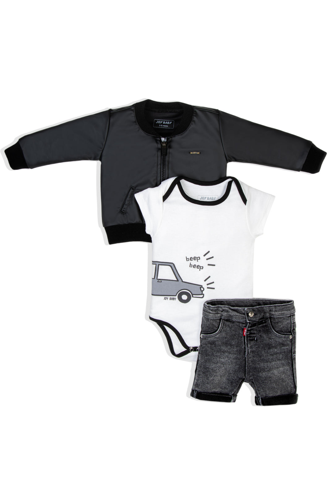 CONJUNTO TRES PRENDAS BABY CAR