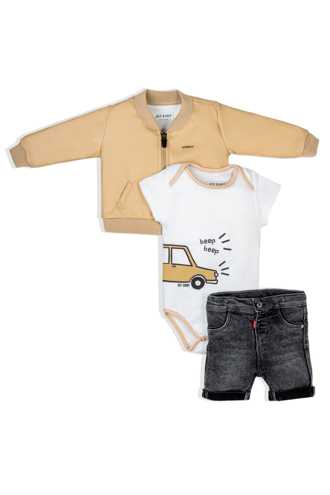 CONJUNTO TRES PRENDAS BABY CAR