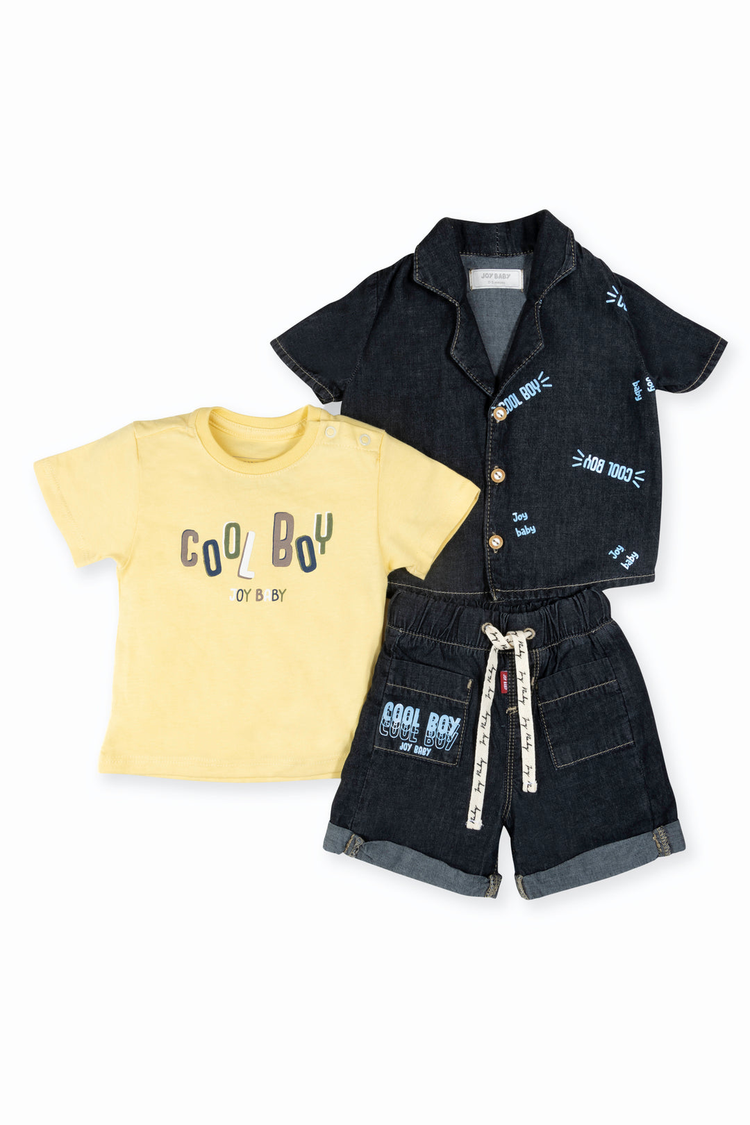 CONJUNTO BEBÉ COOL BOY AMARILLO