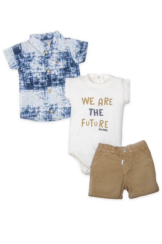 CONJUNTO TRES PRENDAS BEBÉ FUTURE