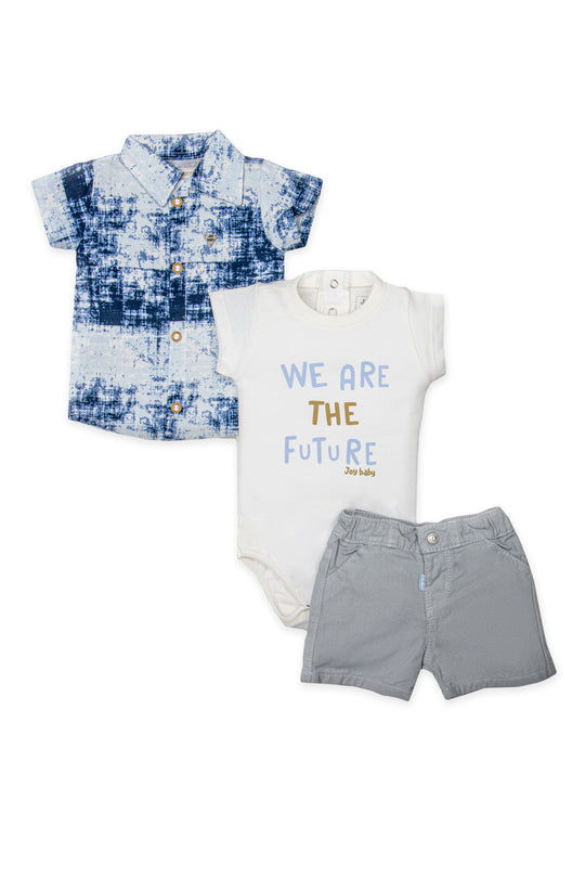 CONJUNTO TRES PRENDAS BEBÉ FUTURE