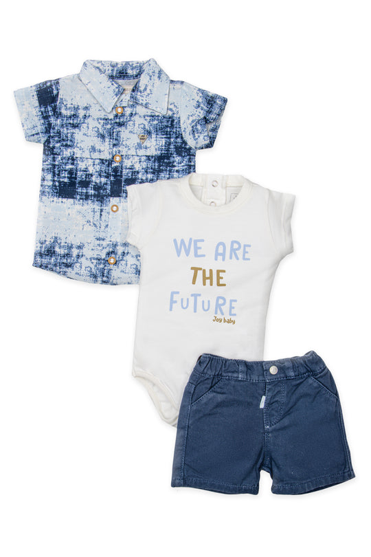 CONJUNTO TRES PRENDAS BEBÉ FUTURE