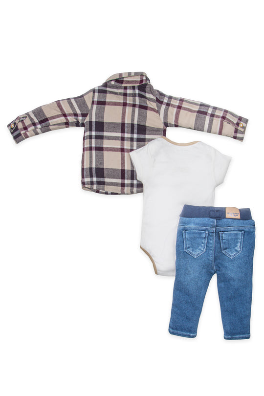 CONJUNTO TRES PRENDAS BEBÉ HUMAN KIND
