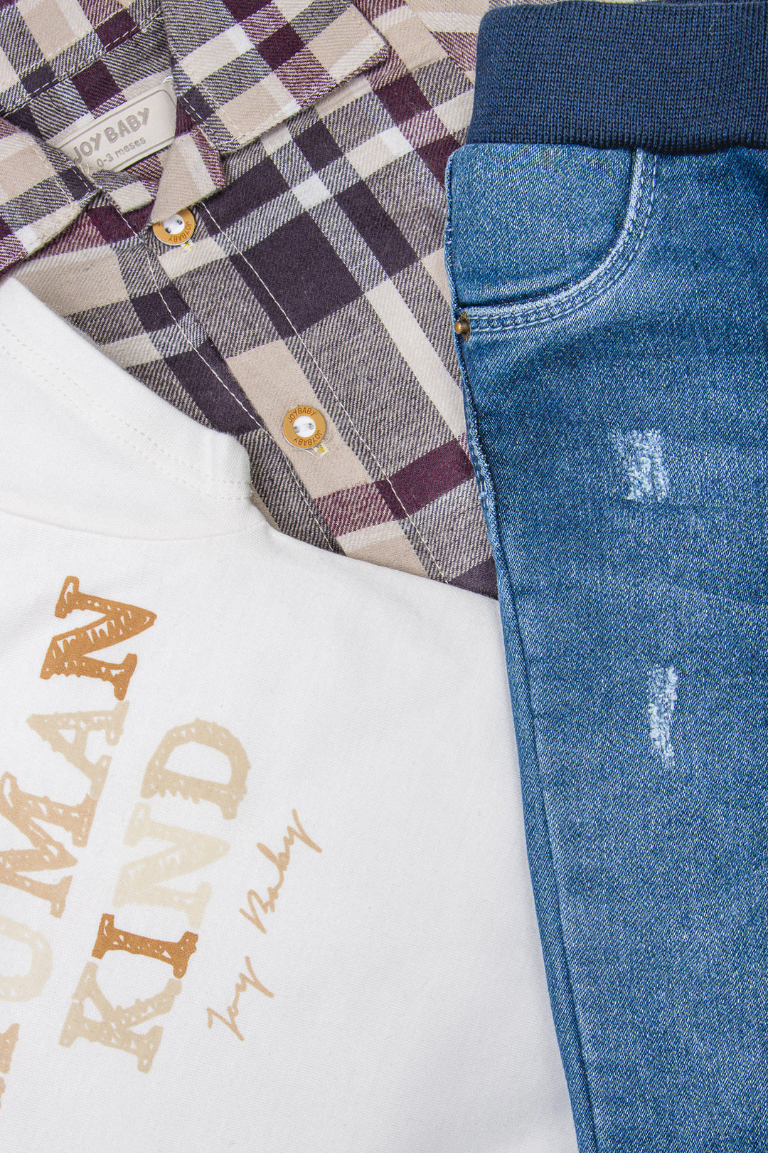 CONJUNTO TRES PRENDAS BEBÉ HUMAN KIND