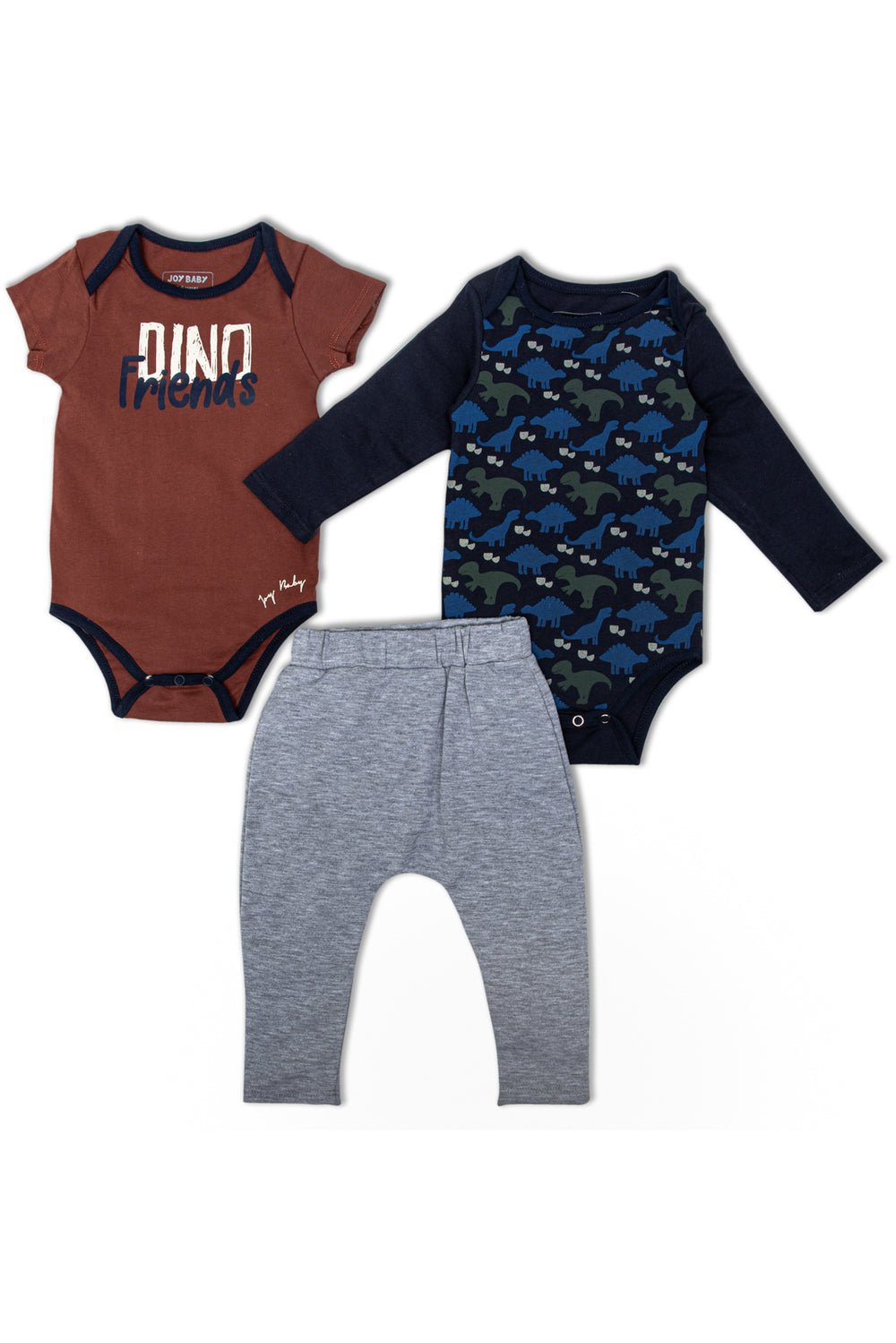 CONJUNTO BEBÉ 3 PRENDAS BABY DINO