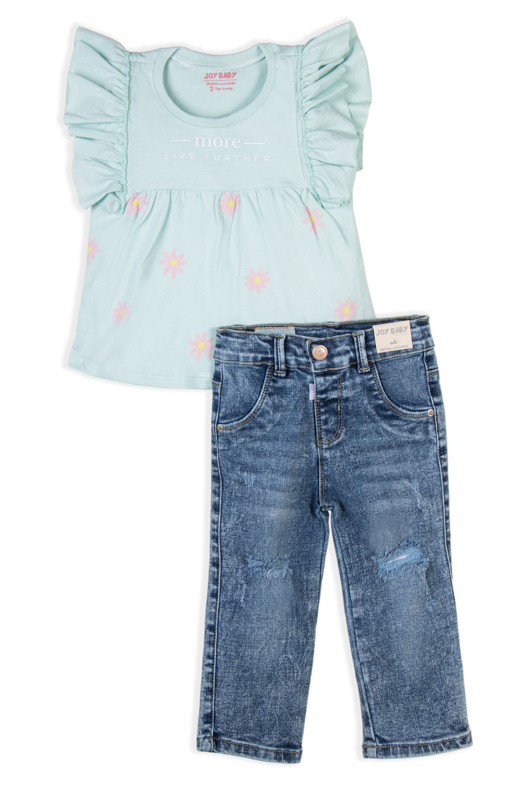 CONJUNTO NIÑA FLOWERS