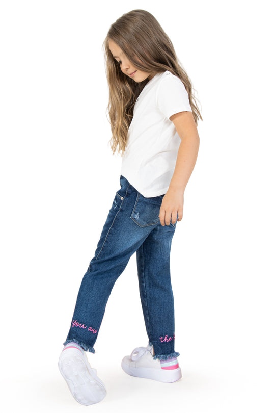 JEAN PREMIUM NIÑA LETTERS