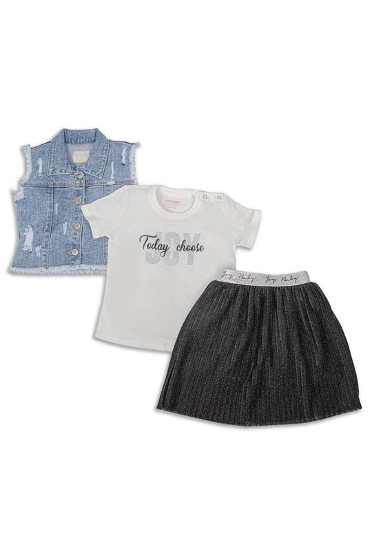 CONJUNTO 3 PRENDAS NIÑA TODAY CHOOSE